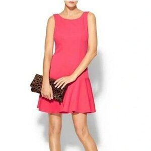 NEW Rhyme Los Angeles Size Small Fuchsia Pink Drop Waist Fit & Flare Dress